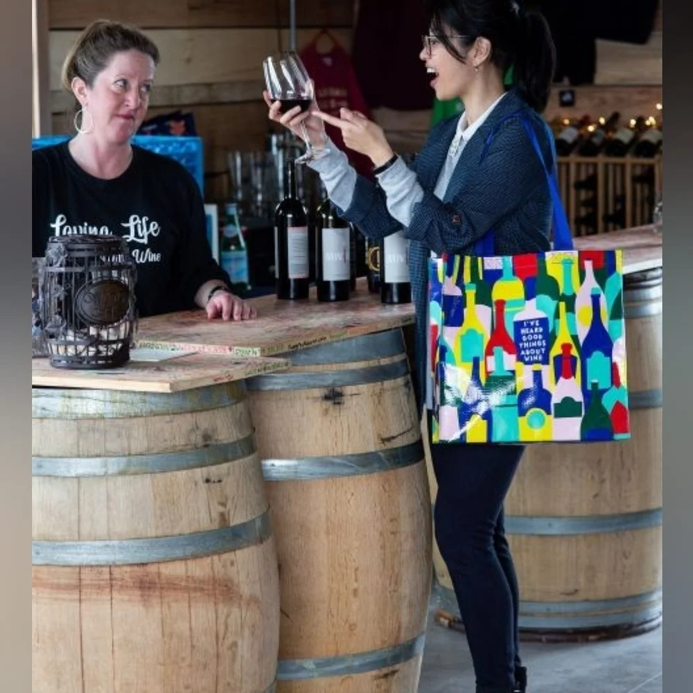 Reusable Shopping Bag--I've heard good things about wine - Picture 3 of 3